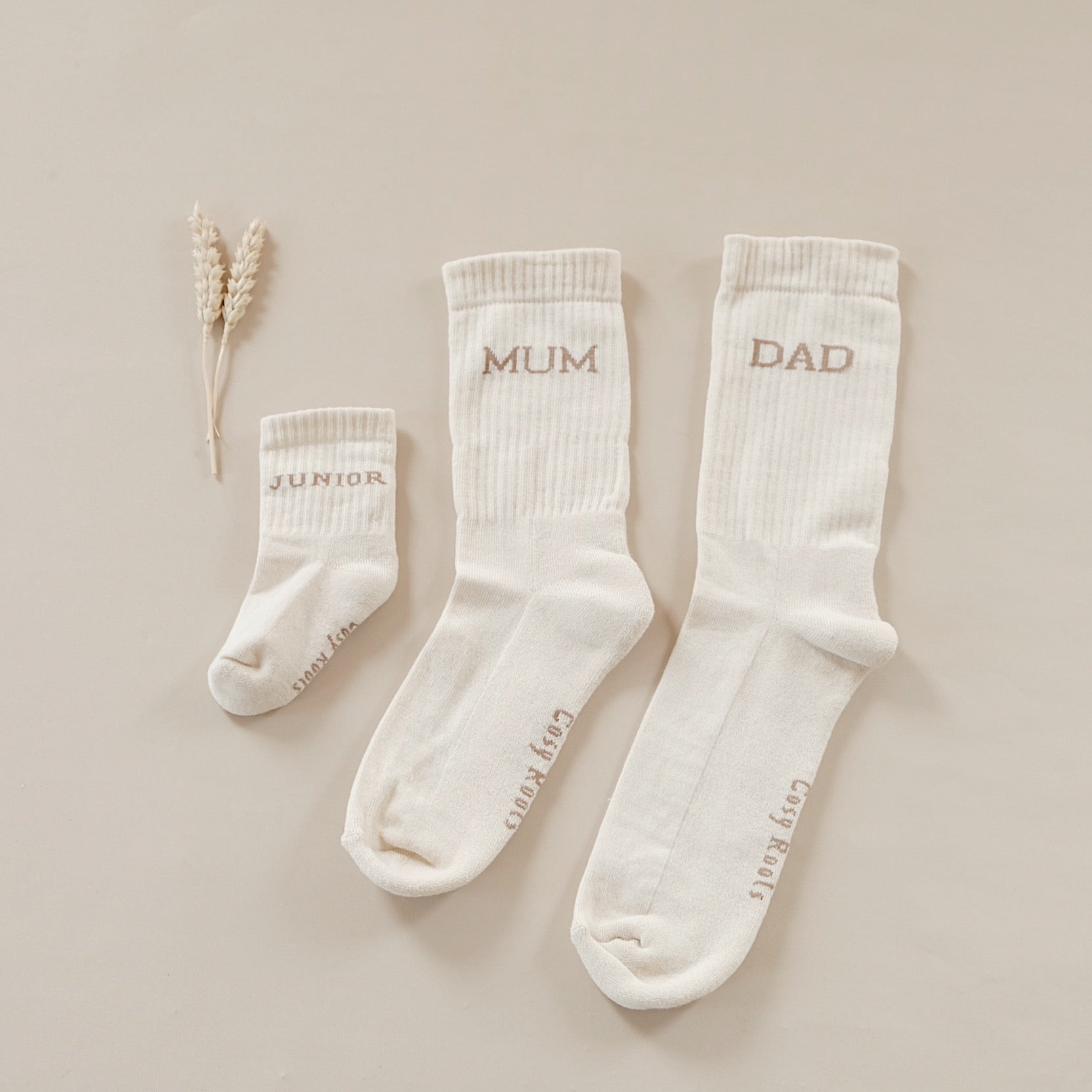 Organic Socks - DAD - Sand